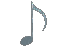 Techno-Borg Spinning Musical Note